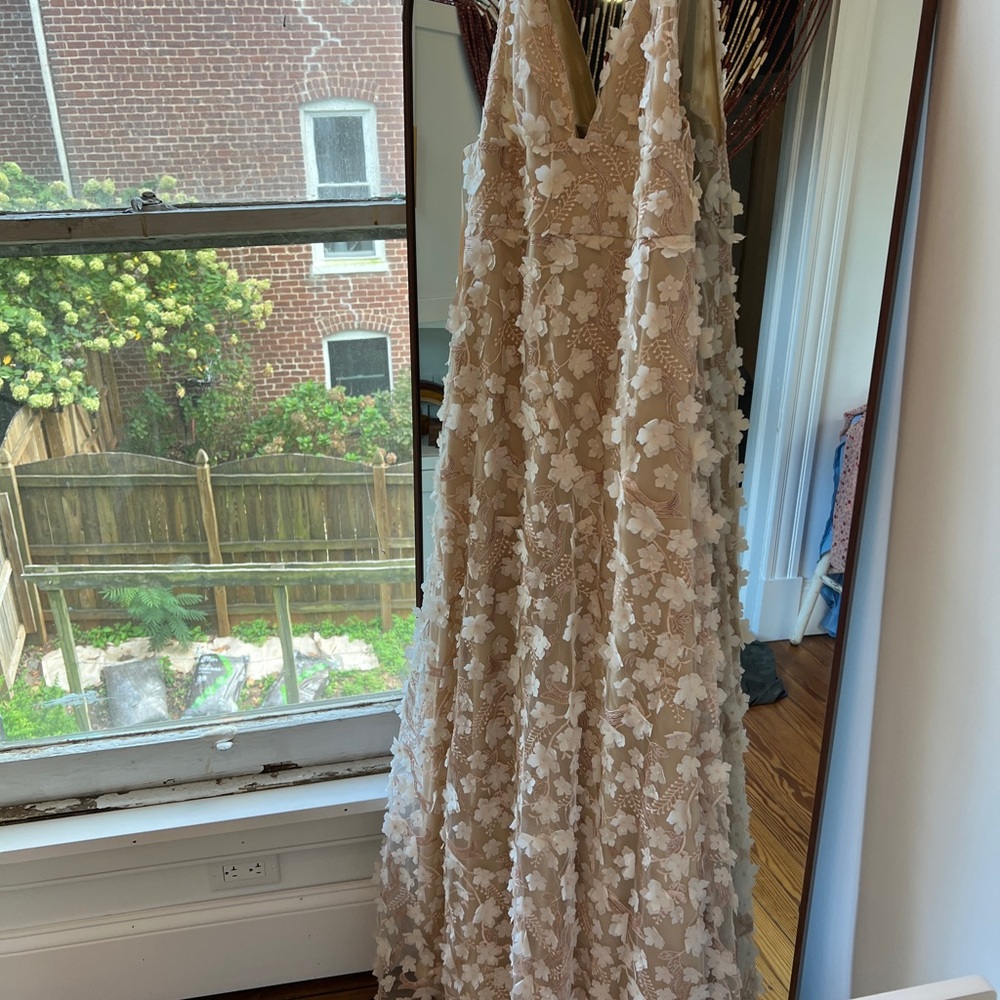 Simone 3D Floral Maxi Dress